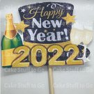 Happy New Year's 2022 Cake Topper Decoration