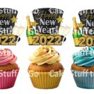 Happy New Year's 2022 Cup Cake Topper Decoration