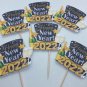 Happy New Year's 2022 Cup Cake Topper Decoration