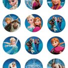 Frozen Edible Cupcake Topper Decoration