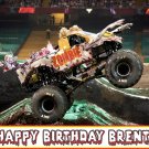 Zombie Monster Jam Truck  Edible Cake Topper