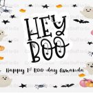 Haloween Hey Boo  Edible Cake Topper
