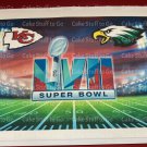 Super Bowl 57 Kansas City Chiefs  vs Philadelphia Eagles Edible Cake Topper