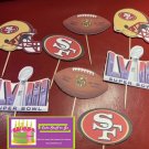 San Francisco 49ers Super Bowl LVIII 58 Cupcake Topper Decoration