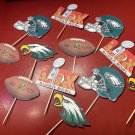 Philadelphia Eagles Super Bowl LIX 59 Cupcake Topper Decoration