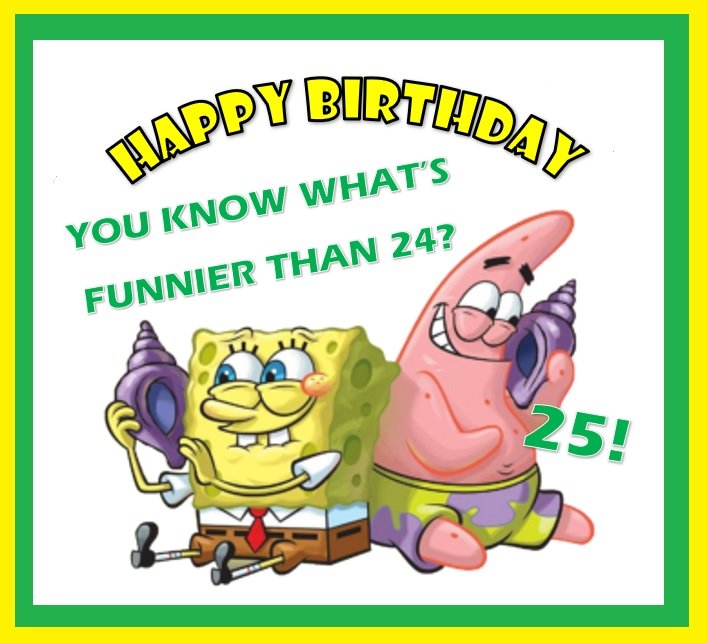 Sponge Bob Square Pants Whats Funnier Than 24  Edible Cake Topper Image
