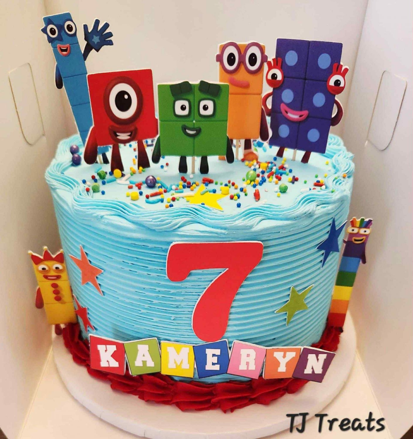 Number Blocks Cake Topper Decoration
