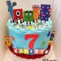 Number Blocks Cake Topper Decoration