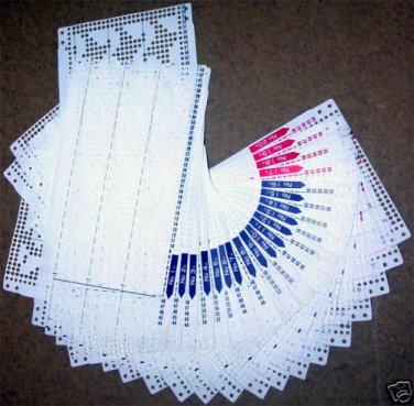Pre Punched Card Set Brother Knitting Machine KH830, KH836, KH840, KH860, KH890,
