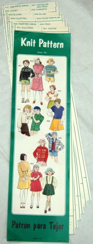 Series400 KNIT PATTERNS For Singer Silver Reed KR6