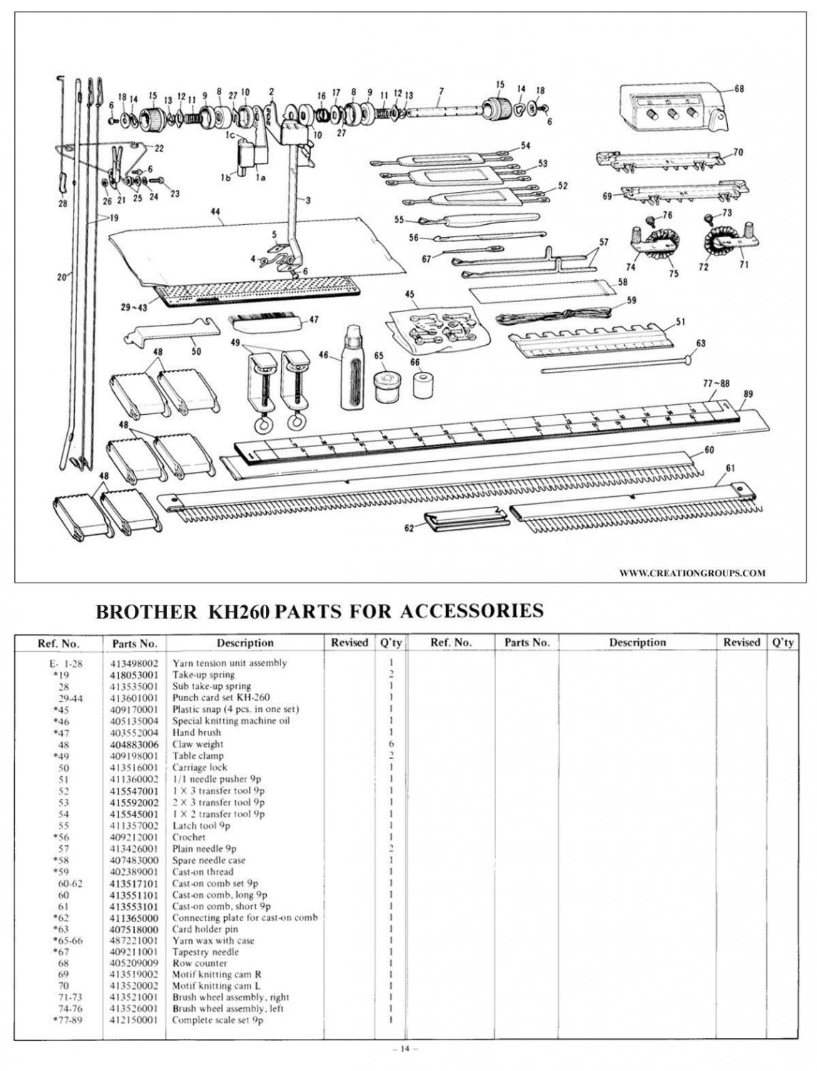 KH260 PUNCH CARD Knitting Machine