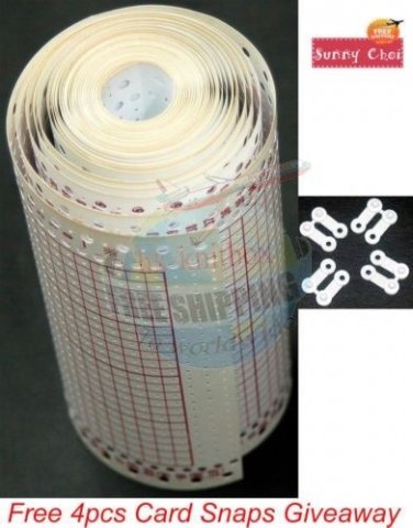 Blank Punch Card Roll 24 Stitch 3.2M For Brother Singer Knitting Machine KH868