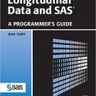 Ebook 978-1580259248 Longitudinal Data and SAS: A Programmer's Guide