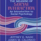 Ebook 978-1882289295 The Meaning of Social Interaction: An Introduction to Social Psychology