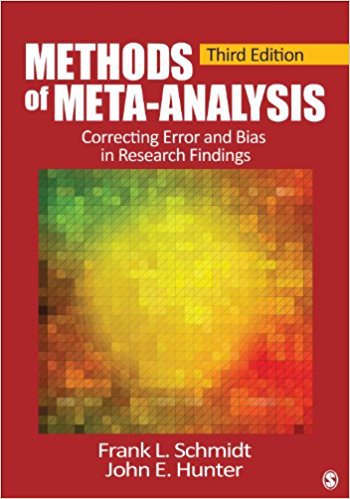 Ebook 978-1452286891 Methods of Meta-Analysis: Correcting Error and Bias in Research Findings