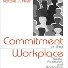 Ebook 978-0761901051 Commitment in the Workplace: Theory, Research, and Application (Advanced Top