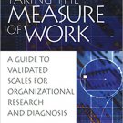 Ebook 978-0761924258 Taking the Measure of Work: A Guide to Validated Scales for Organizational R