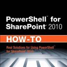 Ebook 978-0672335594 PowerShell for SharePoint 2010 How-To