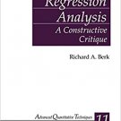 Ebook 978-0761929048 Regression Analysis: A Constructive Critique: v. 11 (Advanced Quantitative T