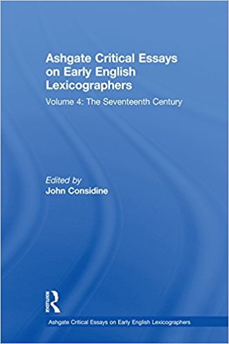 Ebook 978-0754656937 Ashgate Critical Essays on Early English Lexicographers: Volume 4: The Seven