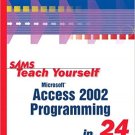 Ebook 978-0672320989 Sams Teach Yourself Microsoft Access 2002 Programming in 24 Hours