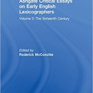 Ebook 978-0754656920 Ashgate Critical Essays on Early English Lexicographers: Volume 3: The Sixte
