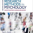 Ebook 978-1483343761 Research Methods in Psychology: Investigating Human Behavior