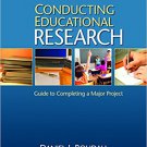 Ebook 978-1412979023 Conducting Educational Research: Guide to Completing a Major Project