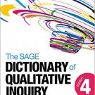Ebook 978-1452217451 The SAGE Dictionary of Qualitative Inquiry