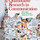 Ebook 978-1412956963 Quantitative Research in Communication