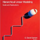 Ebook 978-1412998857 Hierarchical Linear Modeling: Guide and Applications