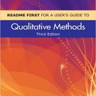 Ebook 978-1412998062 README FIRST for a User's Guide to Qualitative Methods