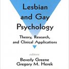 Ebook 978-0803953123 Lesbian and Gay Psychology: Theory, Research, and Clinical Applications (Psy