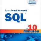 Ebook 978-0672325670 Sams Teach Yourself SQL in 10 Minutes