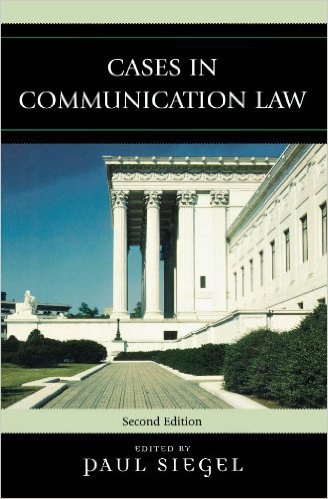 Ebook 978-0742555853 Cases in Communication Law