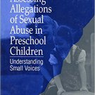 Ebook 978-0761902041 Assessing Allegations of Sexual Abuse in Preschool Children: Understanding S