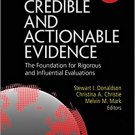 Ebook 978-1483306254 Credible and Actionable Evidence: The Foundation for Rigorous and Influentia
