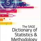Ebook 978-1483381763 The SAGE Dictionary of Statistics & Methodology: A Nontechnical Guide for th