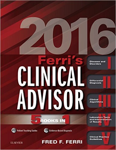 Ebook 978-0323280471 Ferri's Clinical Advisor 2016 Elsevieron VitalSource: 5 Books in 1 (Ferri's