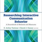 Ebook 978-1483303024 Researching Interactive Communication Behavior: A Sourcebook of Methods and