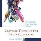 Ebook 978-1475827781 Critical Thinking for Better Learning: New Insights from Cognitive Science