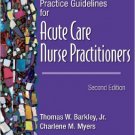 Ebook 978-1416003038 Practice Guidelines for Acute Care Nurse Practitioners