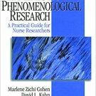 Ebook 978-0761917199 Hermeneutic Phenomenological Research: A Practical Guide for Nurse Researche