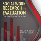 Ebook 978-1452259642 Social Work Research and Evaluation: Examined Practice for Action
