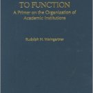 Ebook 978-1573560221 Fitting Form to Function: A Primer on the Organization of Academic Instituti