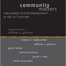 Ebook 978-0742549609 Community Matters: Challenges to Civic Engagement in the 21st Century (Insti