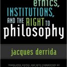 Ebook 978-0742509023 Ethics, Institutions, and the Right to Philosophy (Culture and Politics Seri