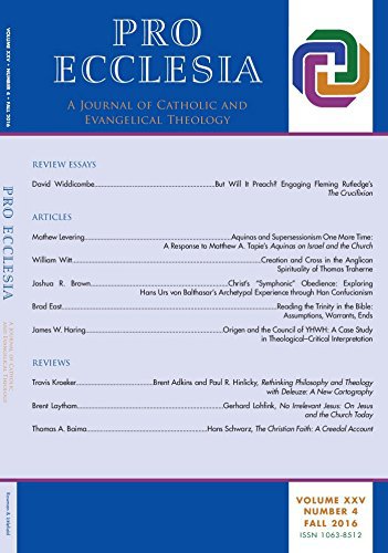 Ebook Pro Ecclesia Vol 25-N4: A Journal of Catholic and Evangelical Theology