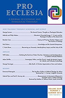 Ebook Pro Ecclesia Vol 24-N3: A Journal of Catholic and Evangelical Theology