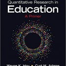 Ebook 978-1483376417 Quantitative Research in Education: A Primer